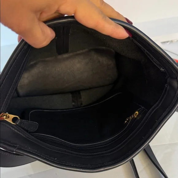 Coach Vintage 4153 Black Leather Messenger Bag❤️❤️❤️🎀 - Picture 10 of 15